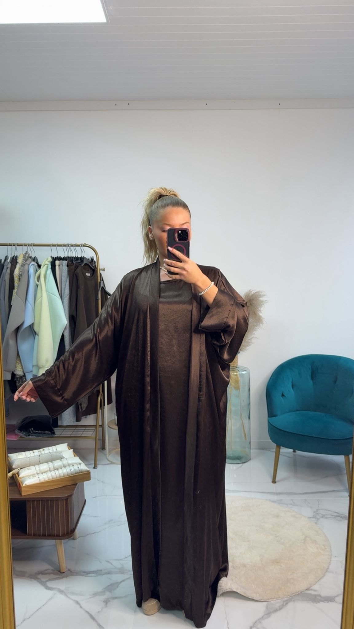 Ensemble robe et kimono brillant