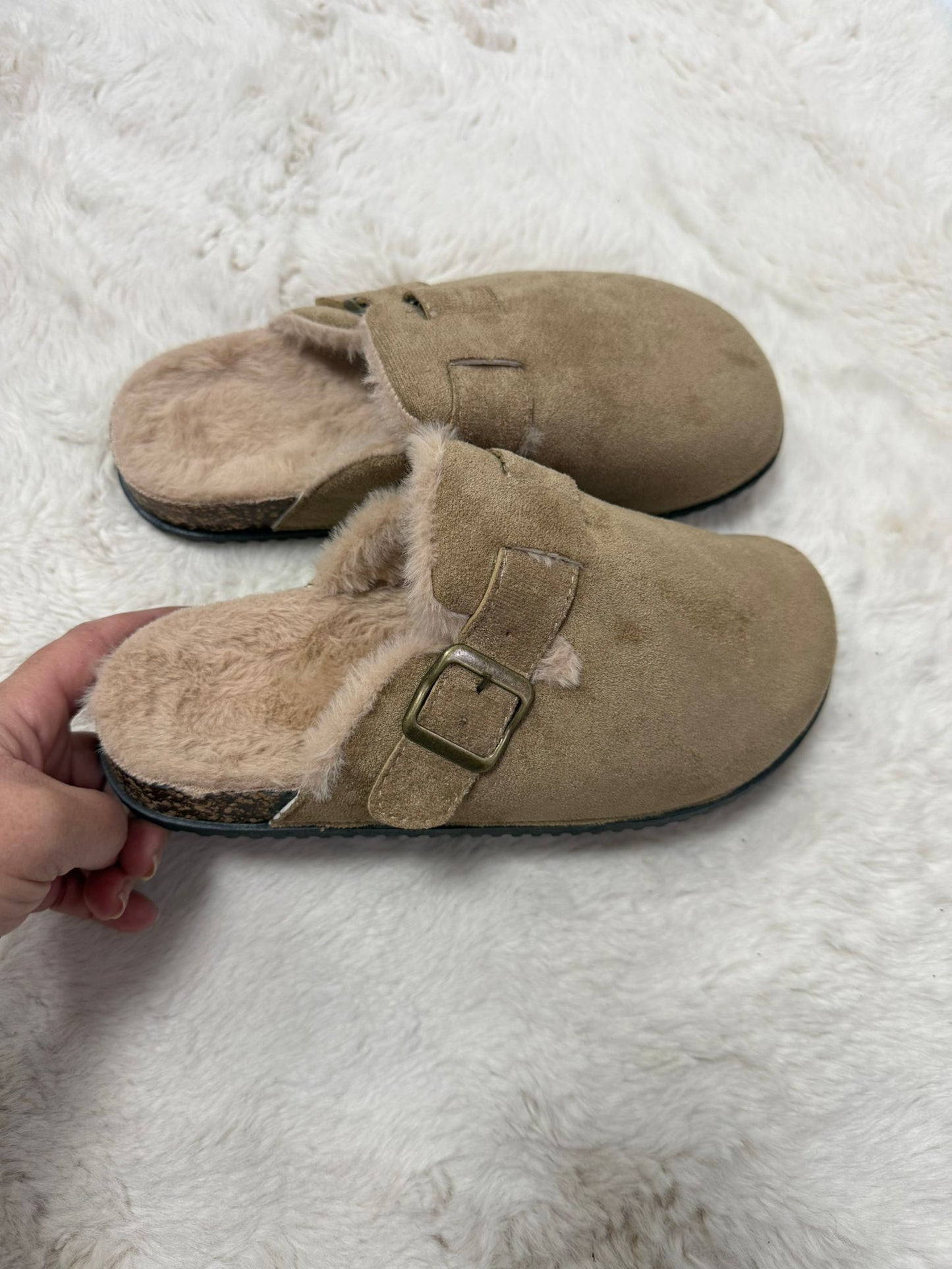 Mules à fourrure