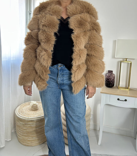 Manteau fausse fourrure